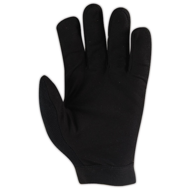 Mechanics Gloves, M, Black, Non-Padded